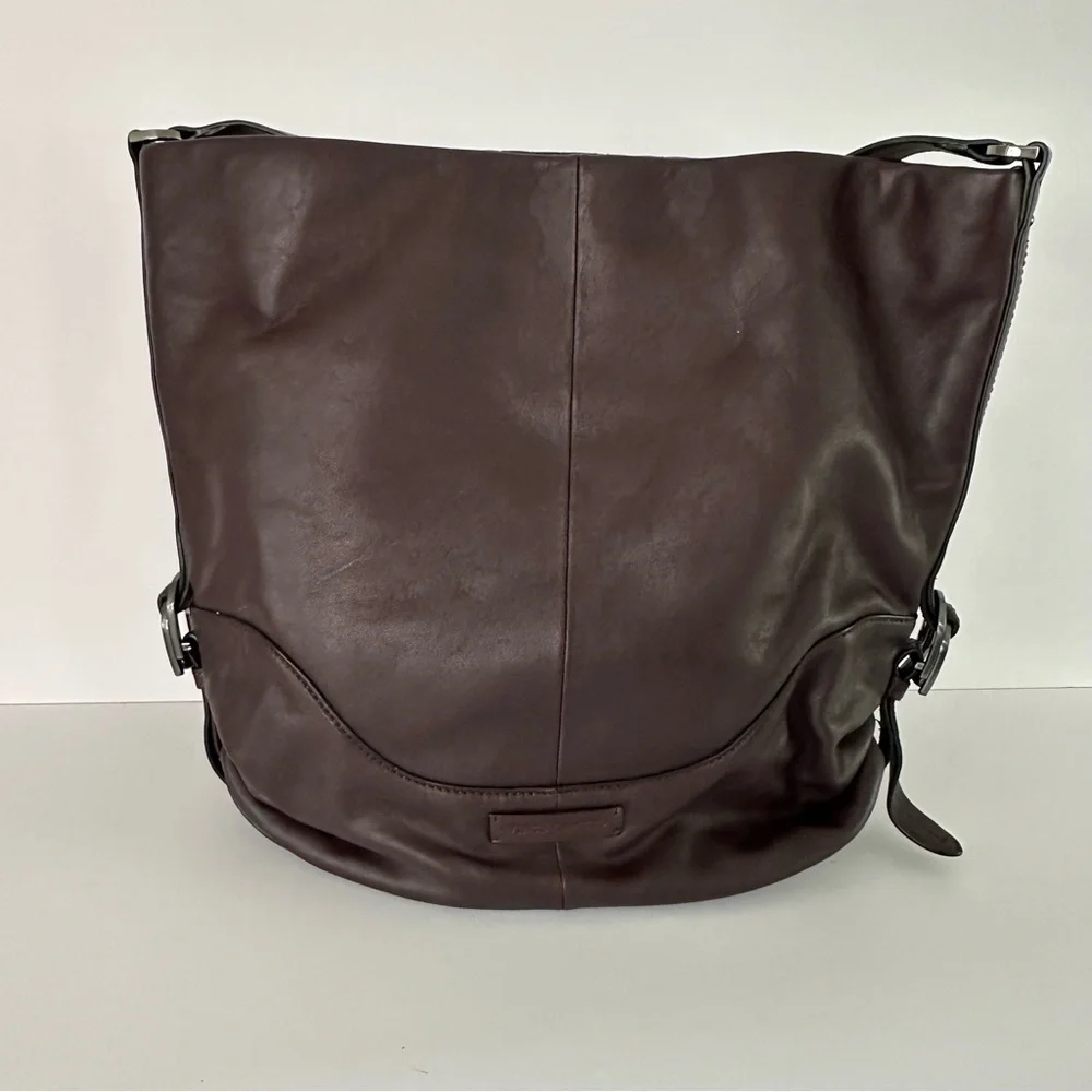 Vince Camuto Tave Hobo Leather Handbag Vamp Color - Picture 4 of 9